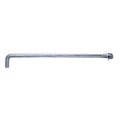 Midwest Fastener L-Hook, 3/8"-16, 12" L, Steel Hot Dipped Galvanized, 25 PK 09542